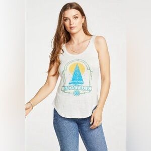 Chaser NWT Montauk Sleeveless White Tee Small